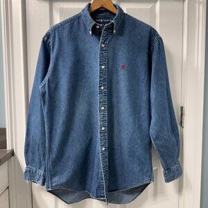 Vintage Polo Ralph Lauren Blake Button Down Denim Shirt